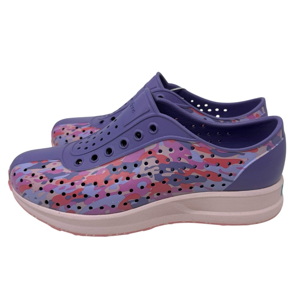 NWT Native Robbie Sugarlite Kids Shoes US J6 Big Kid Purple Slip-On‎ Waterproof